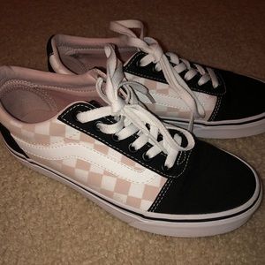 Pink Primary Checkered Old Skool 💗